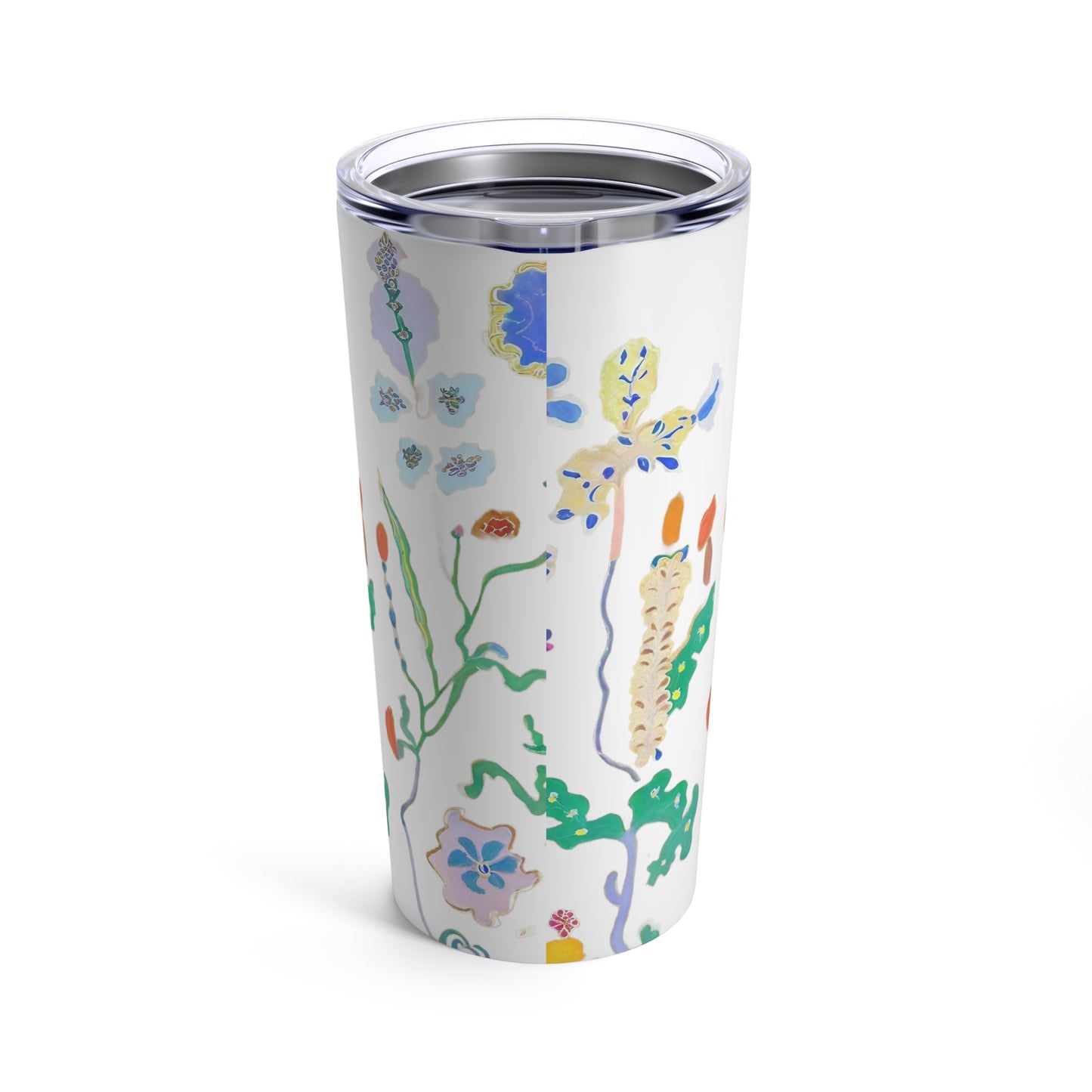 Blossoms #3 Botanical Watercolor Art Tumbler | Insulated Travel Cup |  20oz