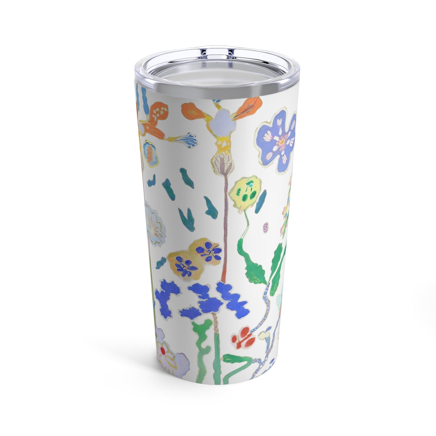 Blossoms Botanical Watercolor Art Tumbler | Insulated Travel Cup | 20oz