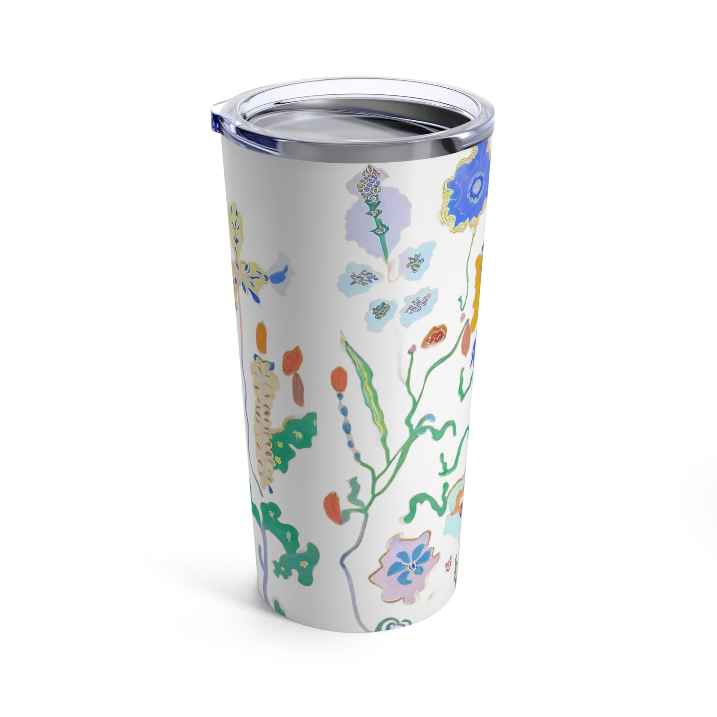 Blossoms #3 Botanical Watercolor Art Tumbler | Insulated Travel Cup |  20oz