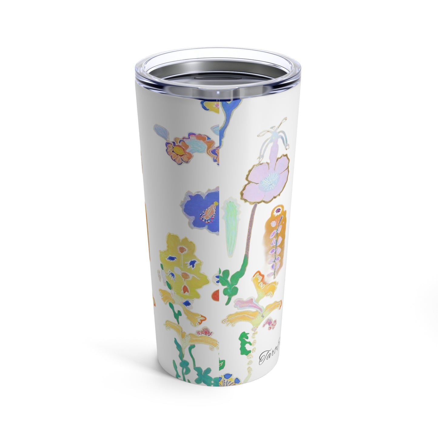 Blossoms #4 Botanical Watercolor Art Tumbler | Insulated Travel Cup | 20oz