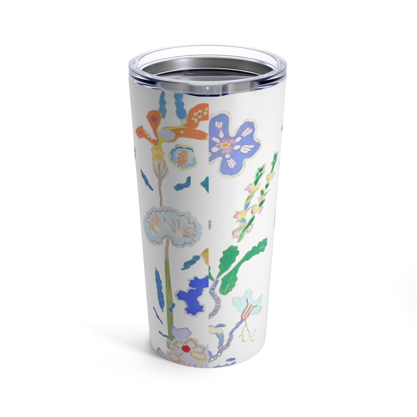 Blossoms Botanical Watercolor Art Tumbler | Insulated Travel Cup | 20oz