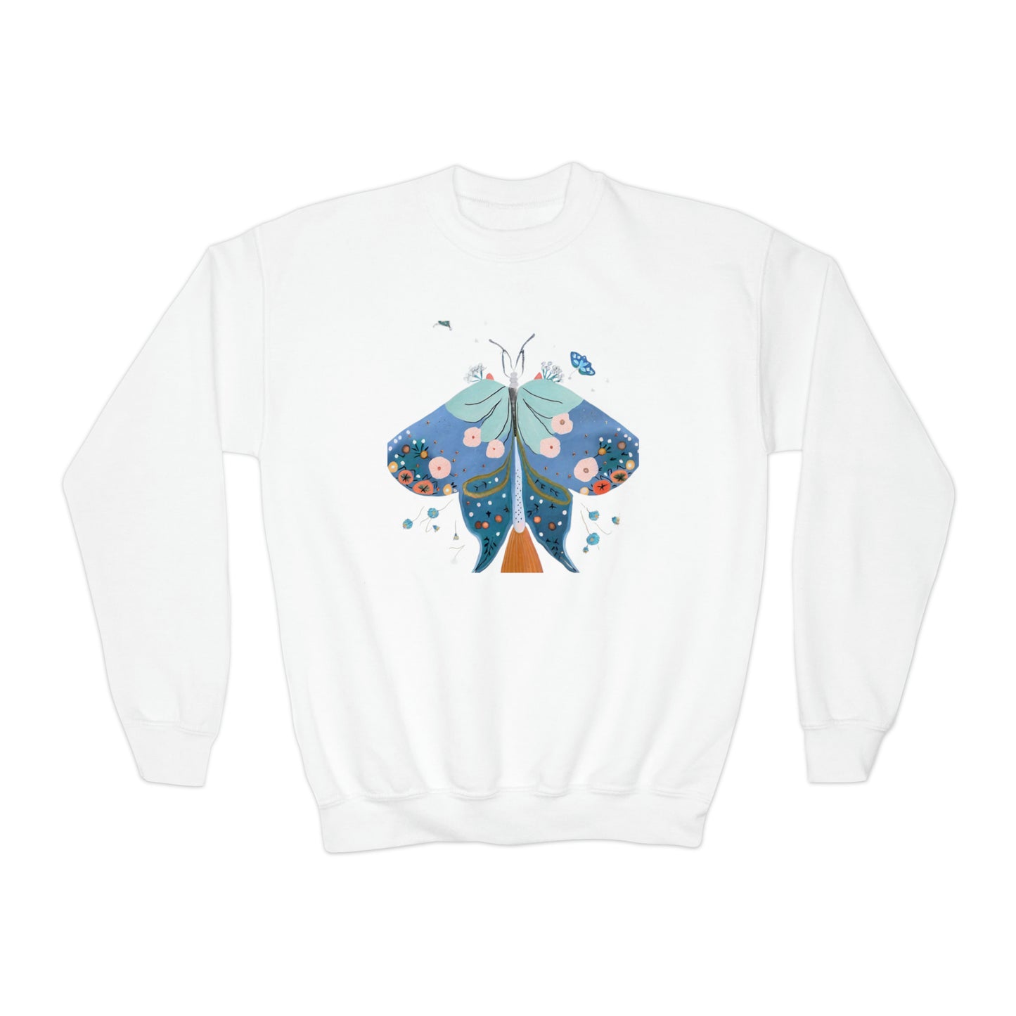 Ethereal Moth Youth Crewneck Sweatshirt