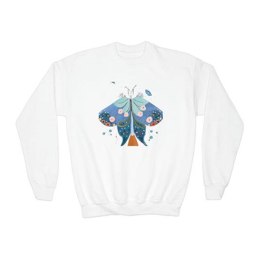 Ethereal Moth Youth Crewneck Sweatshirt